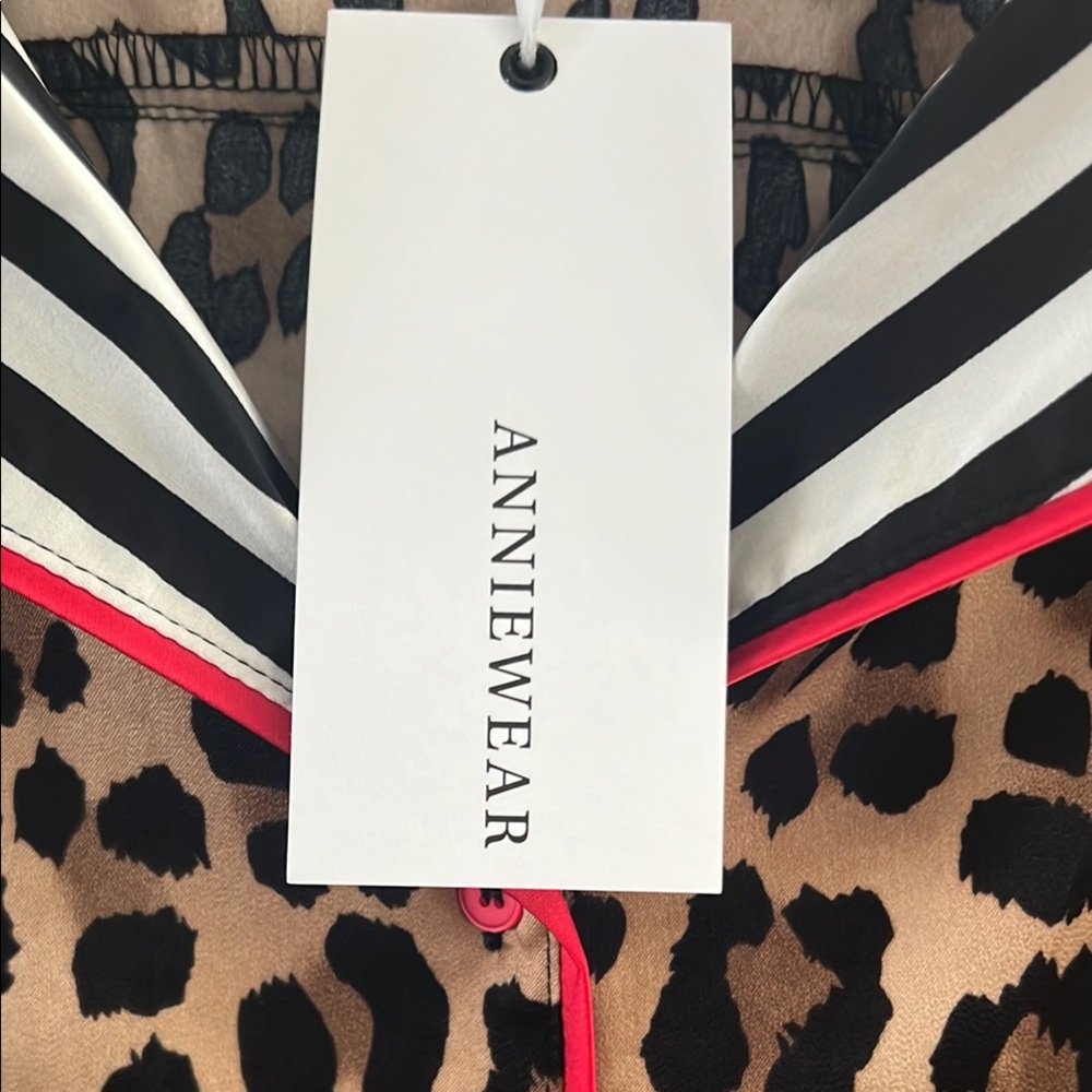 Brown and Black Leopard Print Pajama Set - Picture 3 of 14